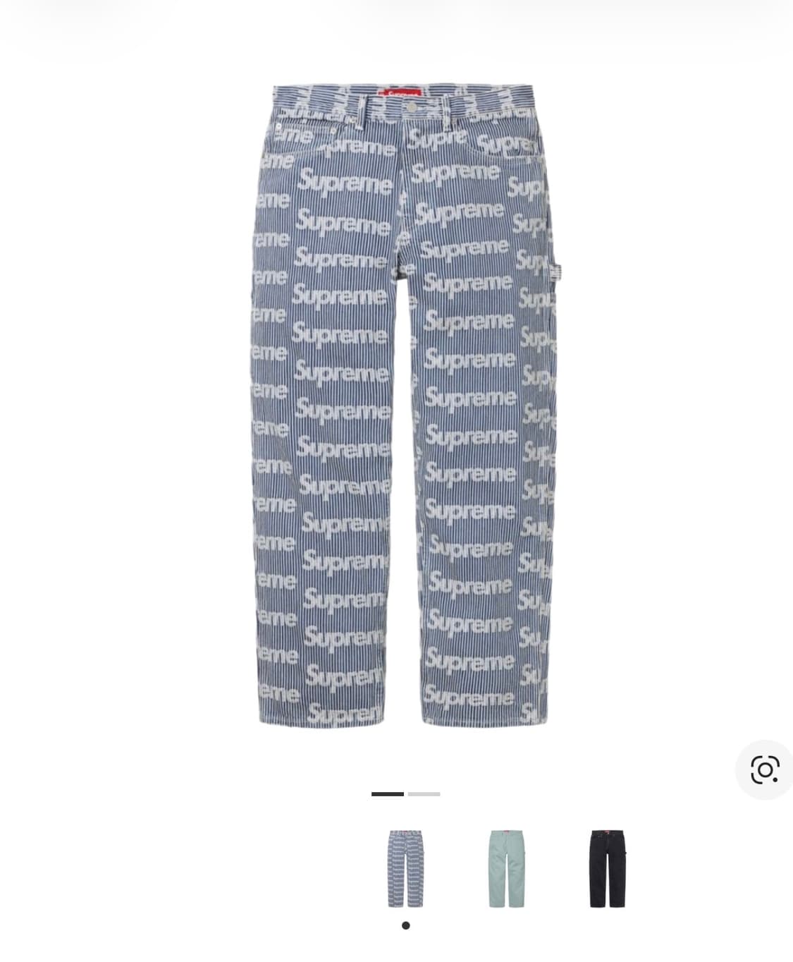 슈프림 데님패인터 팬츠 스트라이프32 상품이미지1