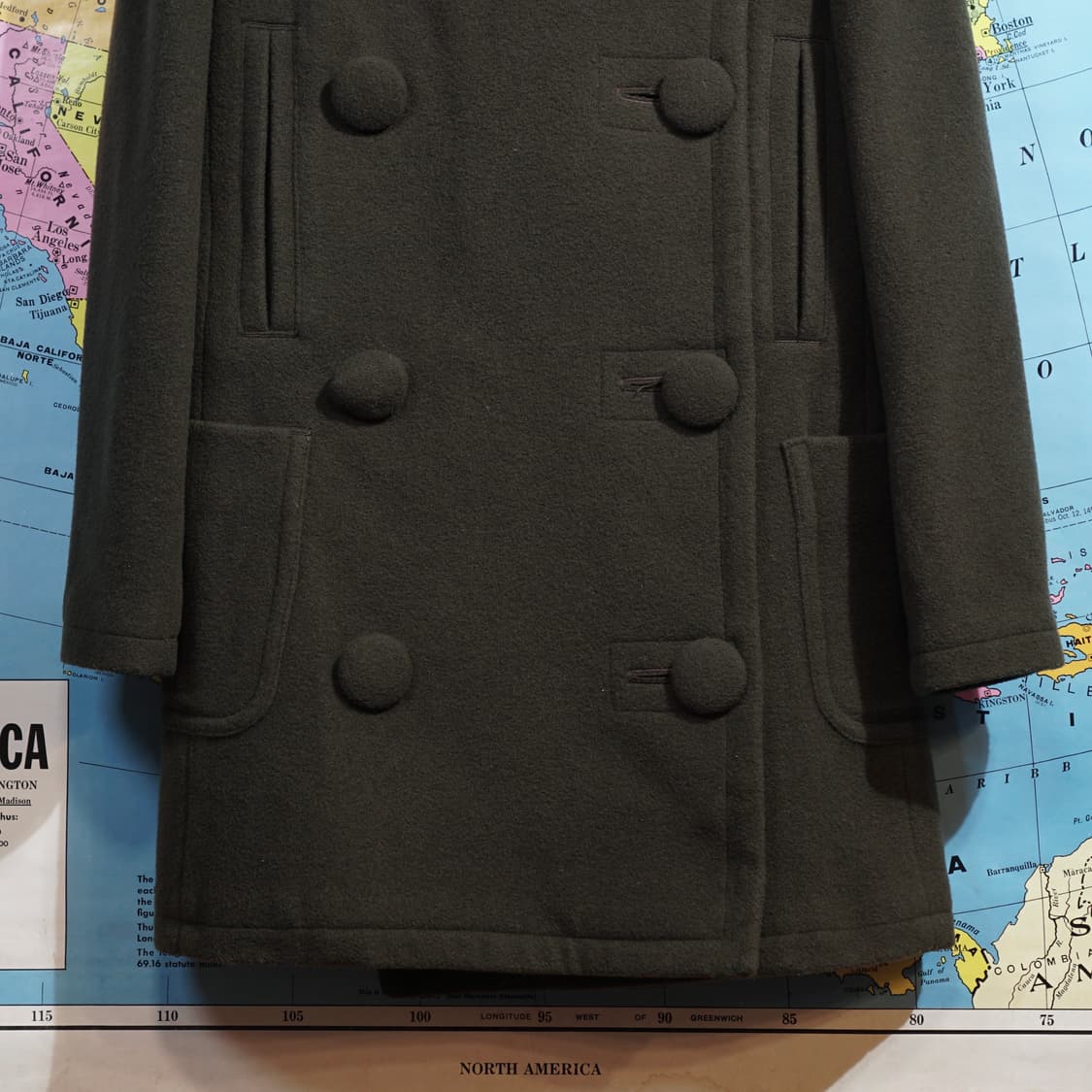 히스테릭글래머 더블 브레스트 울 코트 상품이미지4