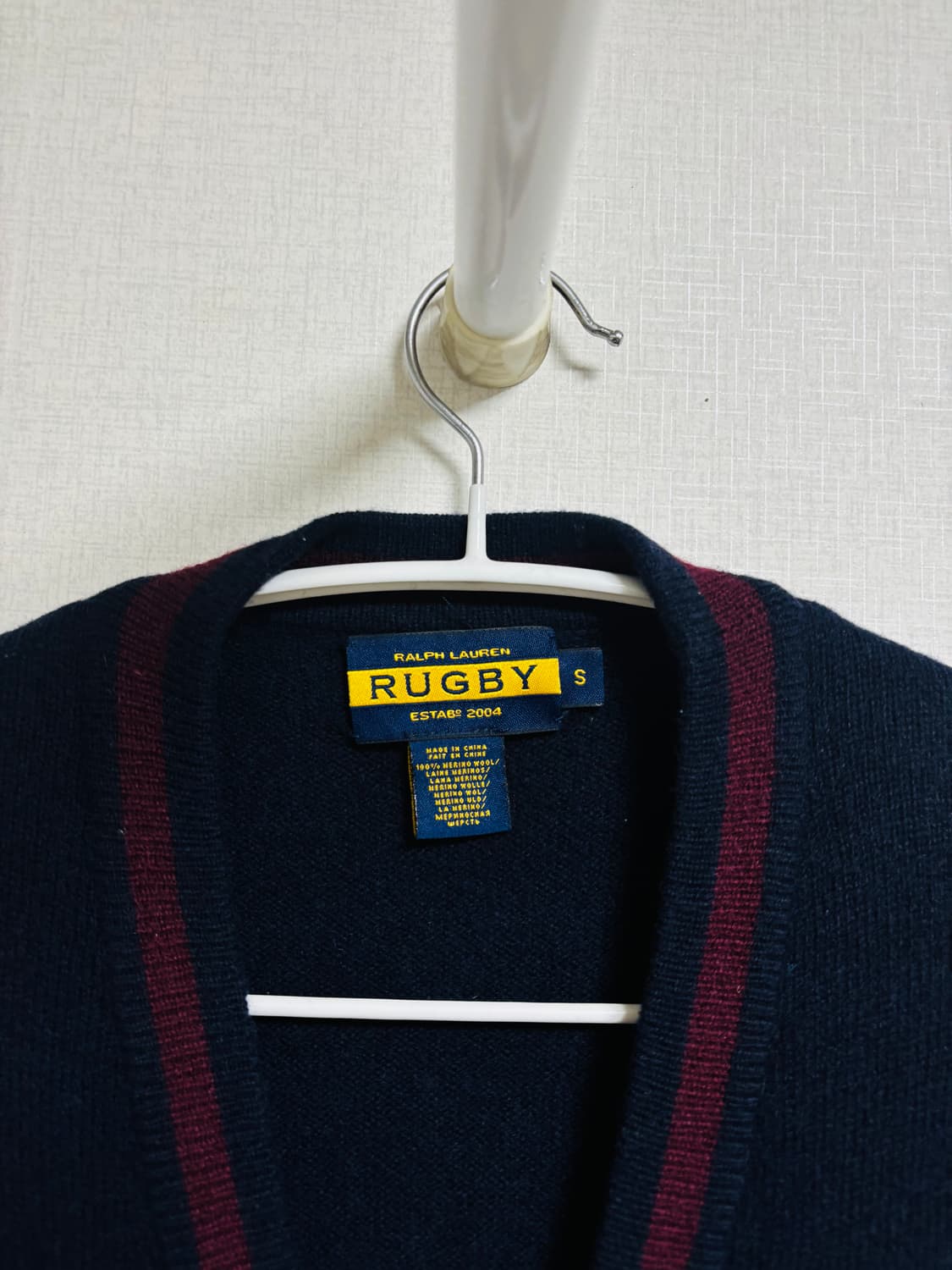 RALPH LAUREN RUGBY 배색 울 가디건 상품이미지2