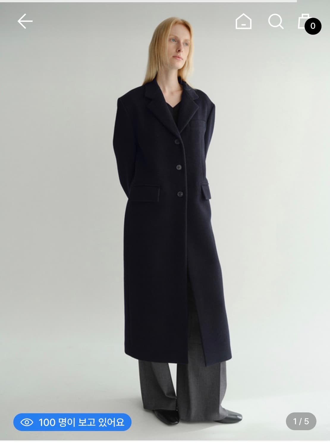 테일러링 울 코트  eaah 상품이미지1