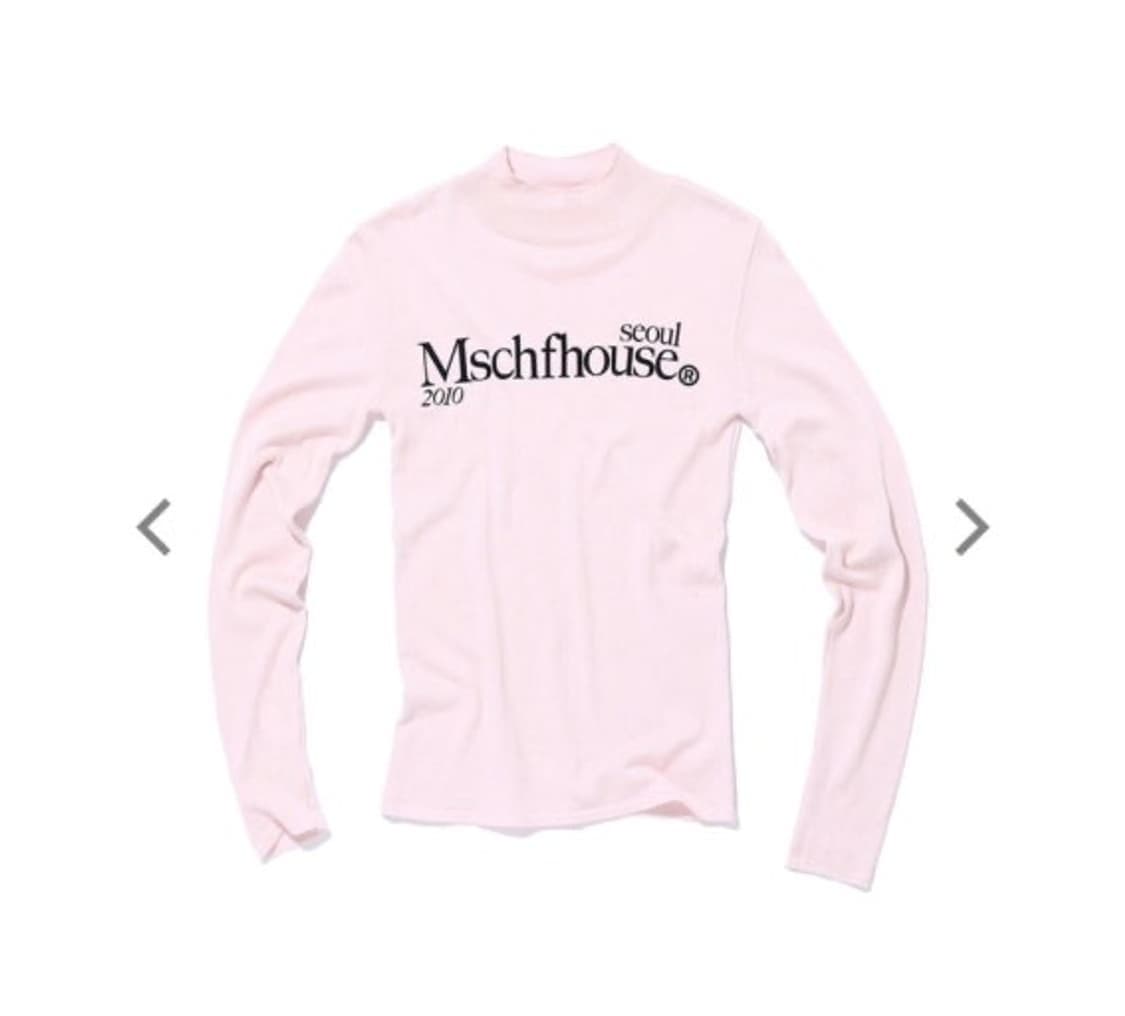 미스치프 라이트 웨이트 니트 탑 핑크 상품이미지1