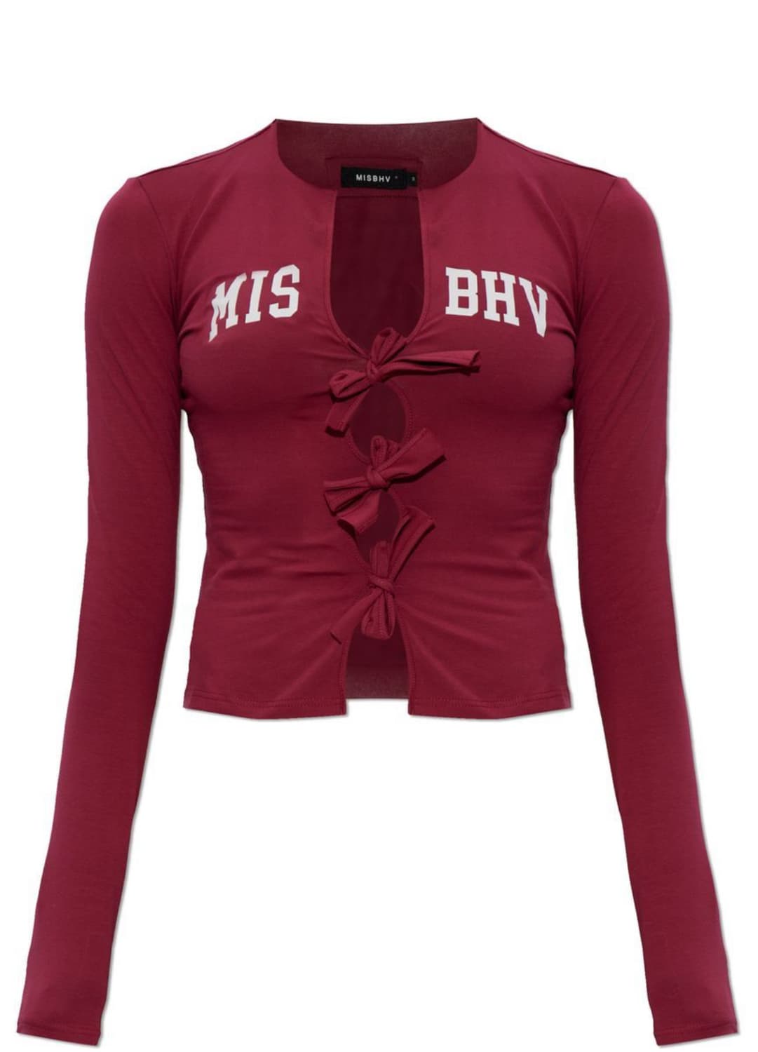 misbhv 로고 탑 버건디 xs 상품이미지1