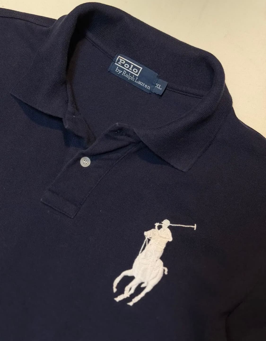 폴로 랄프로렌 빅포니 롱슬리브 카라티 네이비 상품이미지2