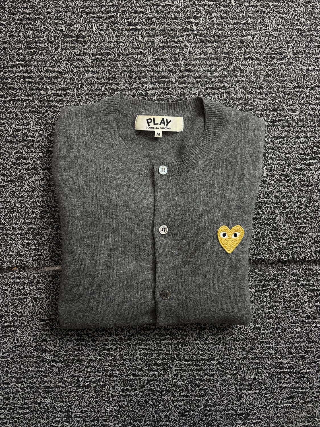 꼼데가르송 우먼스 골드 와펜 라운드넥 가디건 2151 상품이미지1