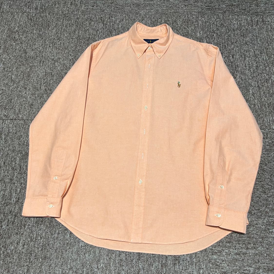 XL) 폴로 랄프로렌 인디핑크 솔리드 옥스포드 셔츠 상품이미지3