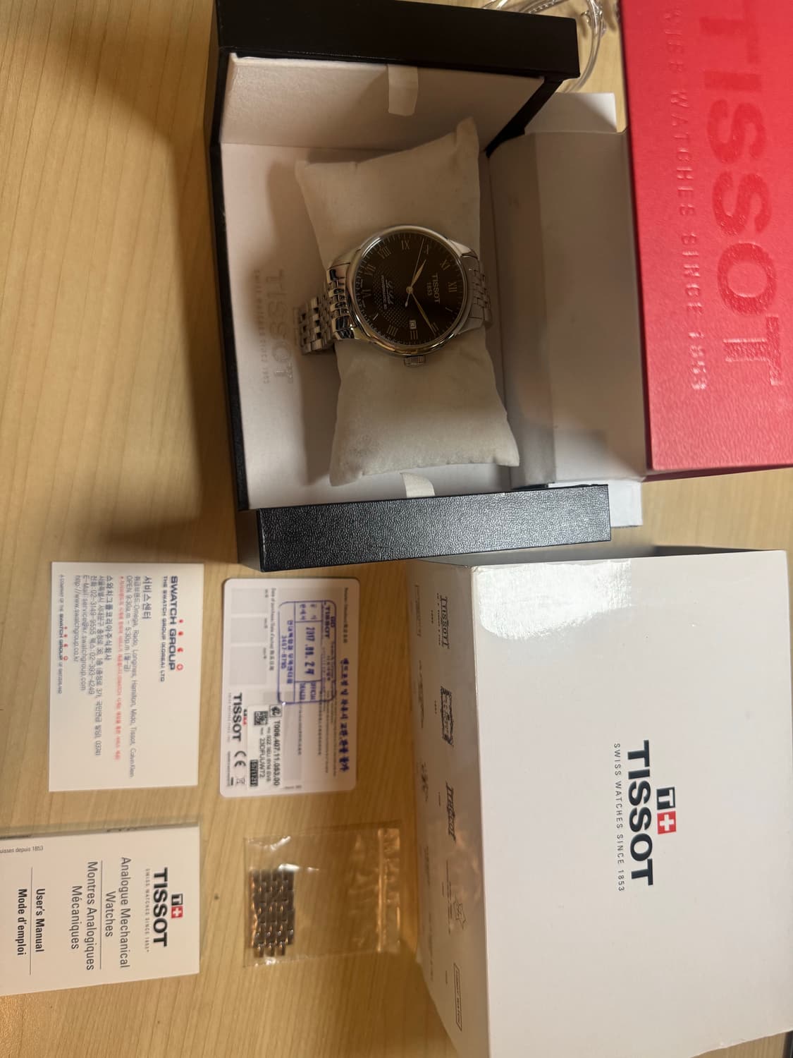 티쏘 르로끌 파워매틱 80 오토매틱 검판 상품이미지8