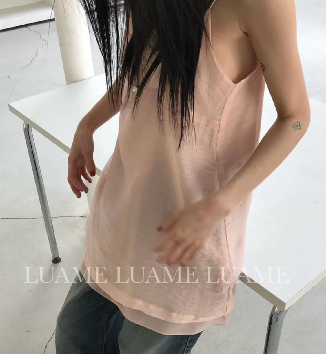 레이어드 시스루 나시 원피스 상품이미지3