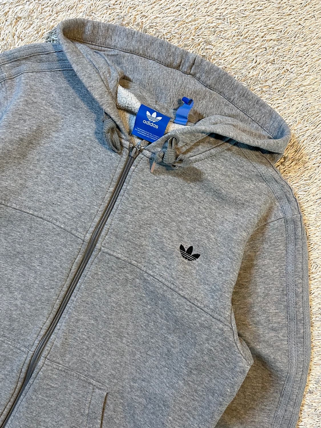 아디다스 파이어버드 사이드라인 후드집업 그레이 상품이미지2