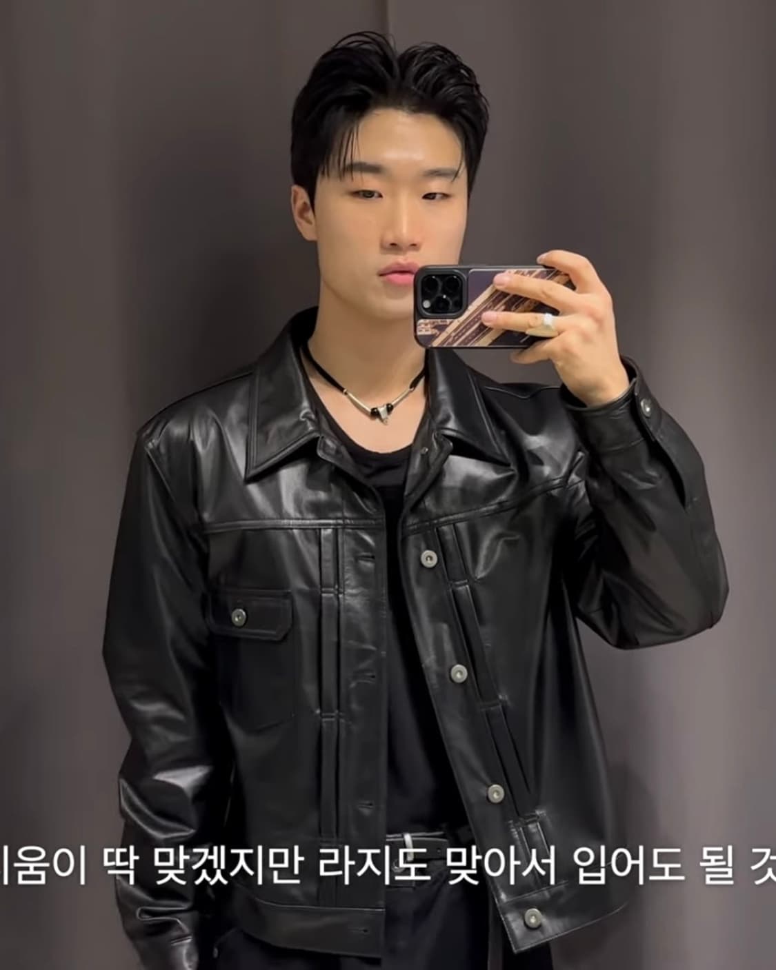 [L]토니웩 카프 레더 크롭 트러커 자켓 상품이미지3