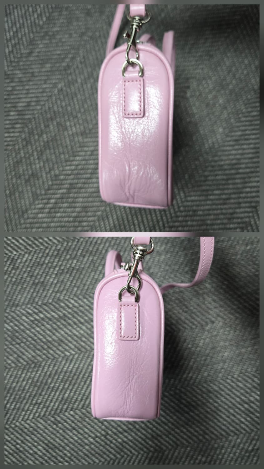 마지셔우드 지퍼 스몰 핑크 크링클 백 상품이미지4