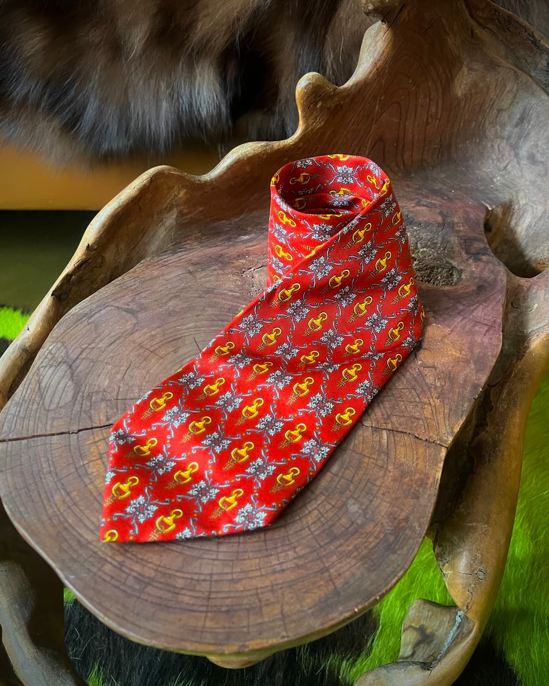 1980-90s NINA RICCI France Old Silk Tie 상품이미지6