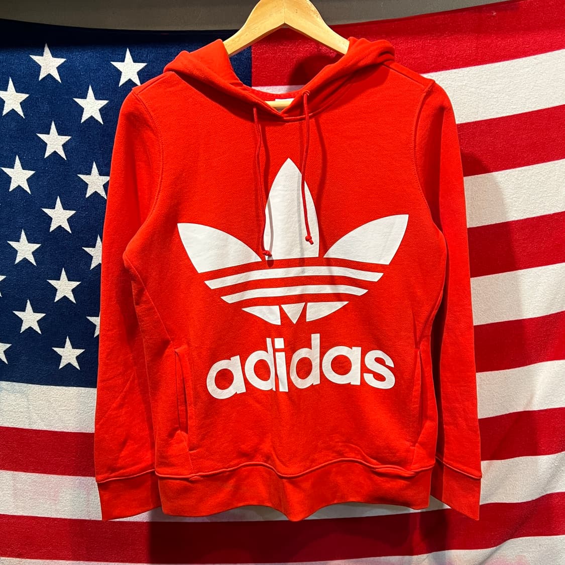 아디다스 파이어버드 빅로고 후드티 상품이미지1