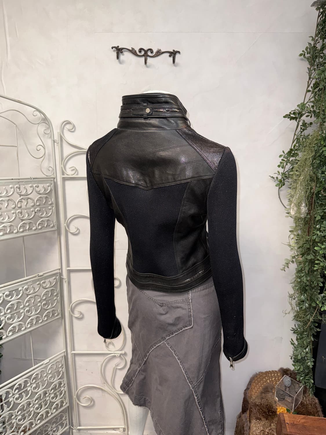 EGOIST black lamb&pig skin double jacket 상품이미지8