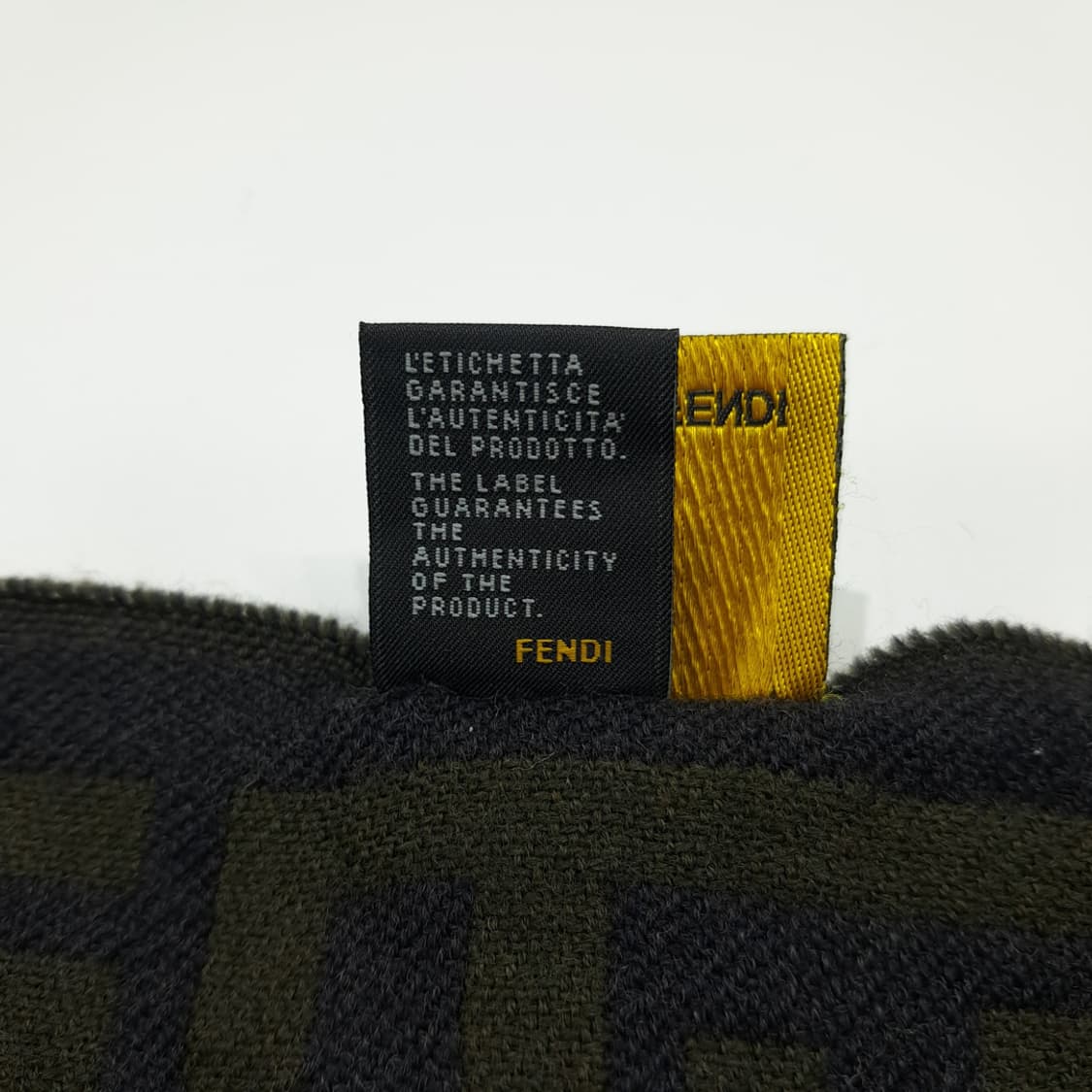 MX240 펜디 FF 모노그램 올리브 울 목도리 머플러 상품이미지7