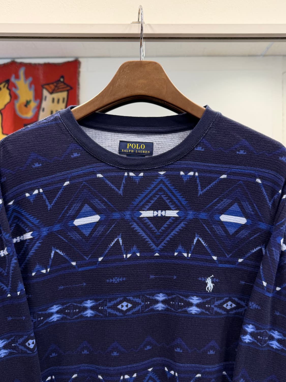 Polo ralph lauren 폴로 랄프로렌 써멀 와플 나바호 롱슬리브 상품이미지3