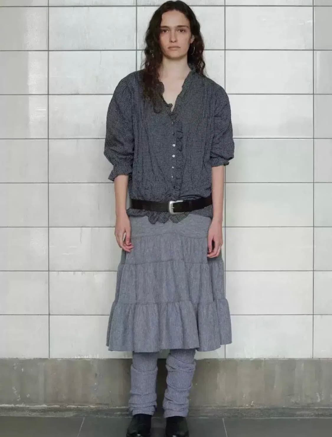 비아플레인 빅토리아 체크 블라우스 상품이미지1