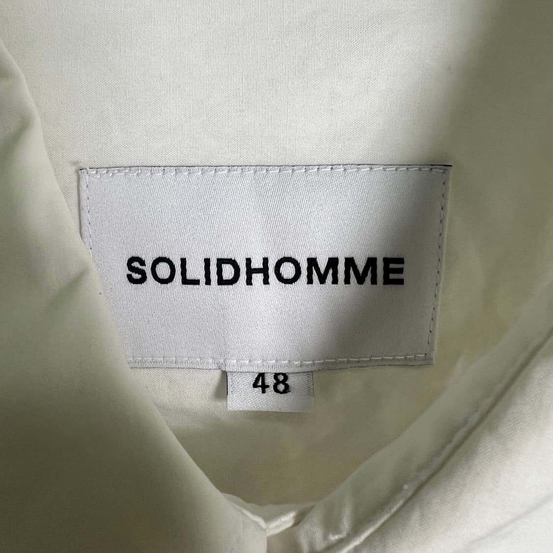 Solid homme 솔리드옴므 화이트 셔츠 48 상품이미지3
