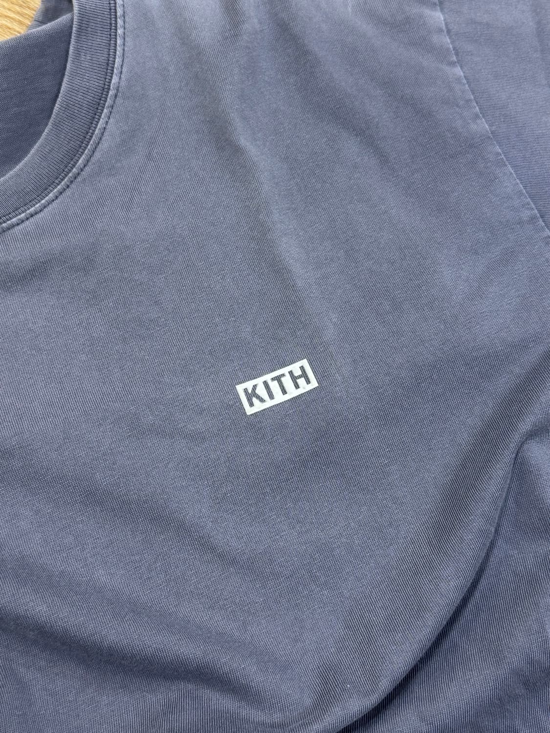 [KITH] 키스 스몰로고 워싱 숏슬리브_그레이 (XL) 상품이미지4