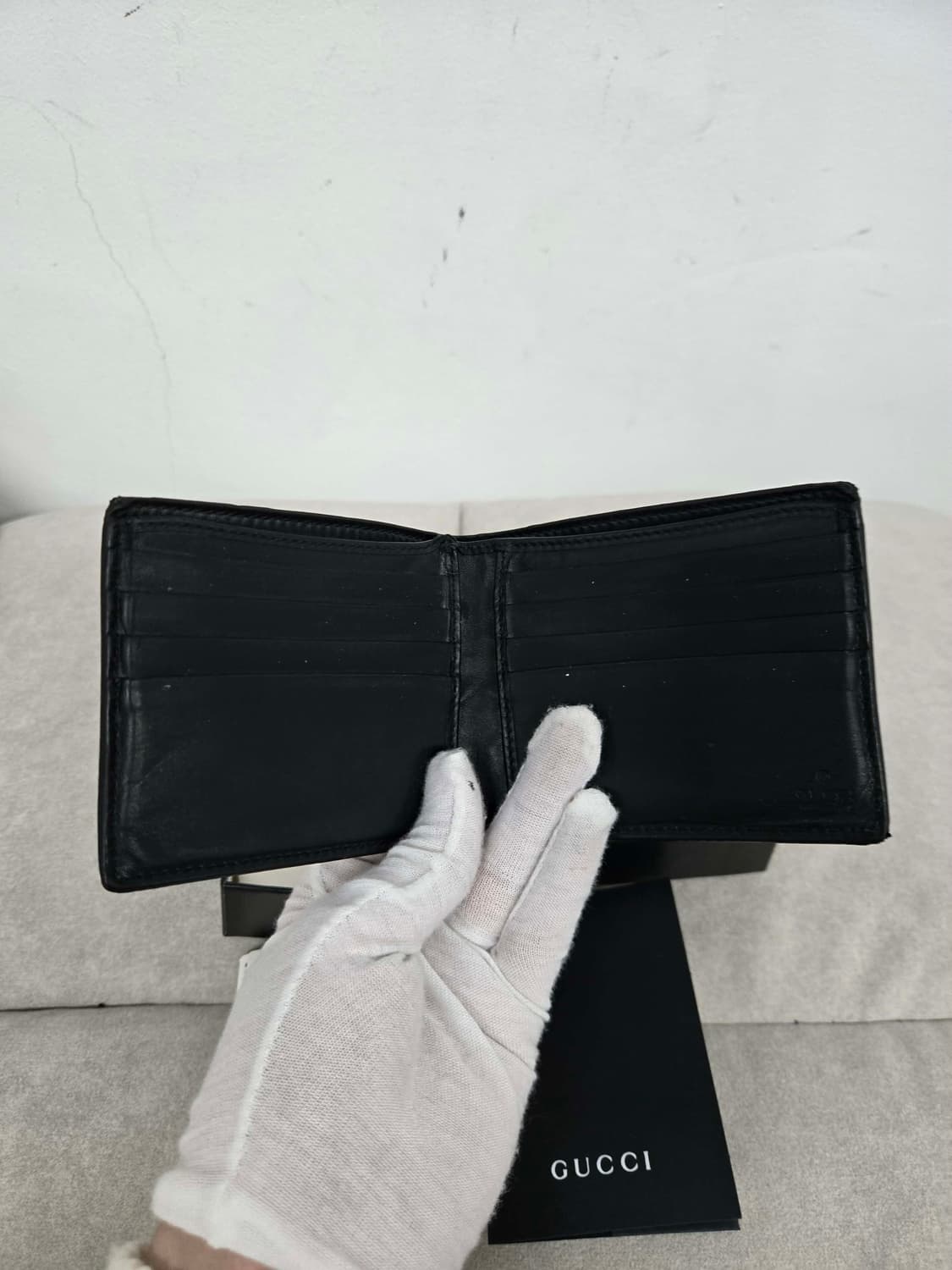 [보증서 정품] 구찌 웹삼선 반지갑 상품이미지4