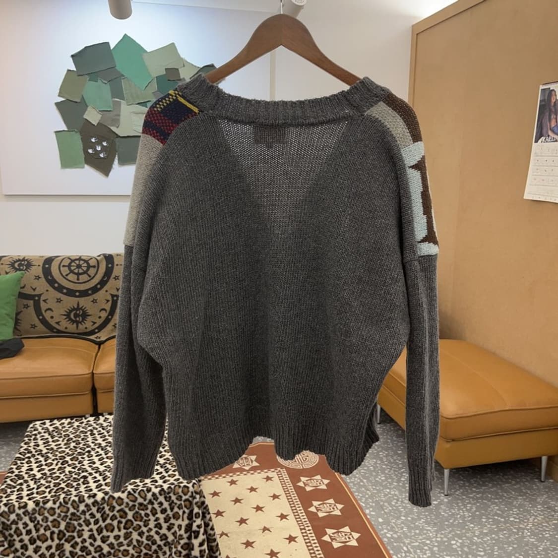 비비안웨스트우드 레드라벨 스트릿펑크 패치워크 울가디건 00 C09009 상품이미지4