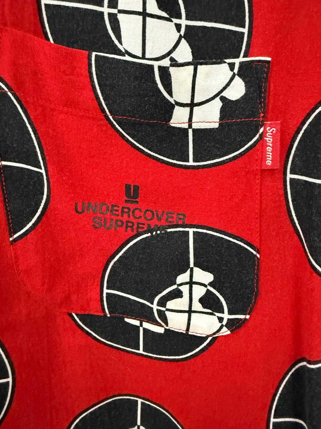 Supreme Undercover Public Enemy shirt 레드 상품이미지4