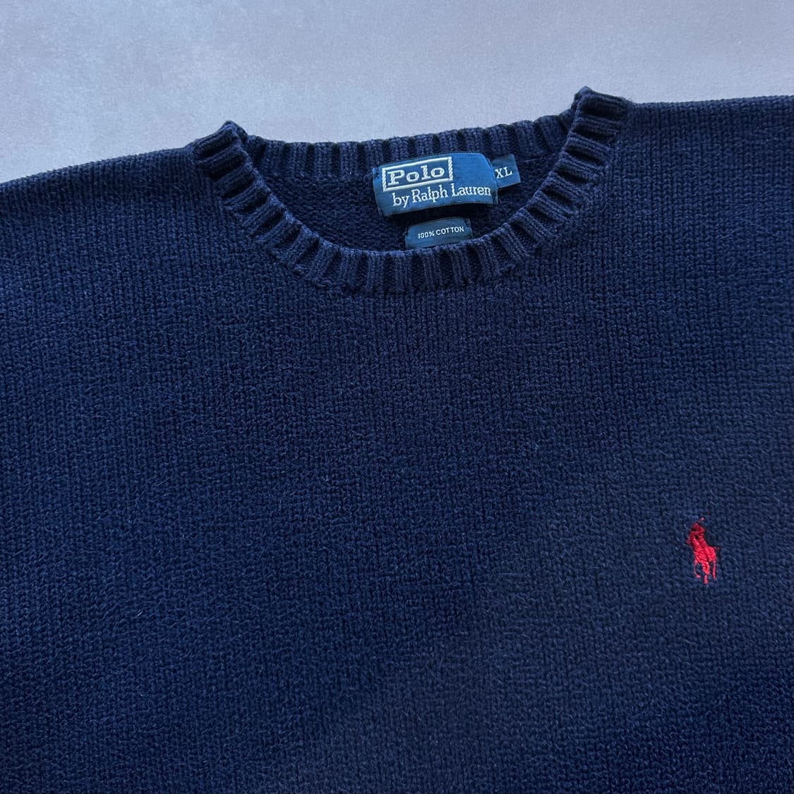 [XL]폴로 랄프로렌 네이비 니트 스웨터  상품이미지8