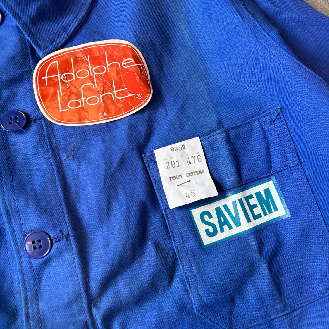 90년대 빈티지 프랑스 생산 프렌치 워크 자켓 상품이미지4