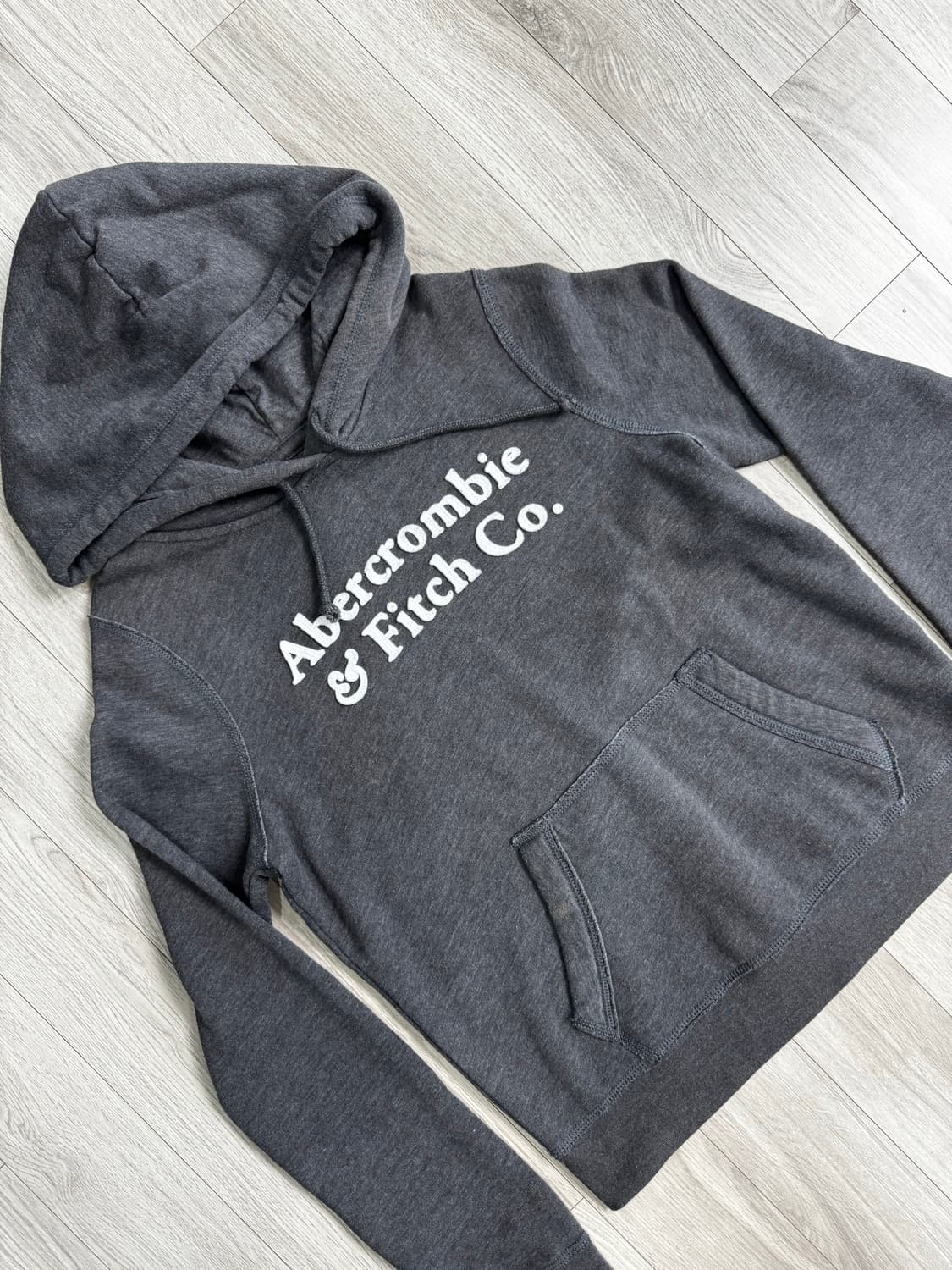 아베크롬비 차콜 후드 티셔츠 상품이미지1