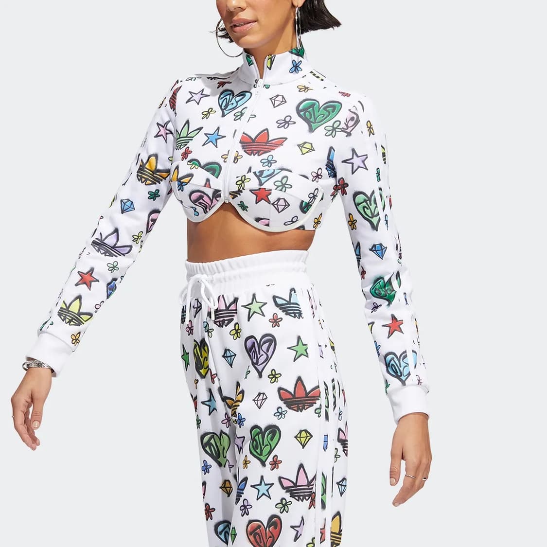 아디다스 제레미스캇 모노그램 크롭 트랙 자켓 상품이미지10