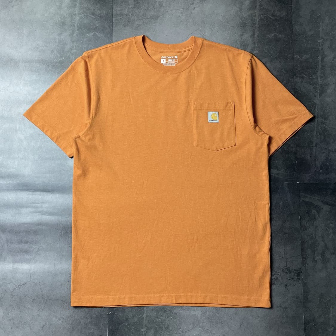 CARHARTT 칼하트K87 오렌지 포켓 반팔 티셔츠 A01088 상품이미지1