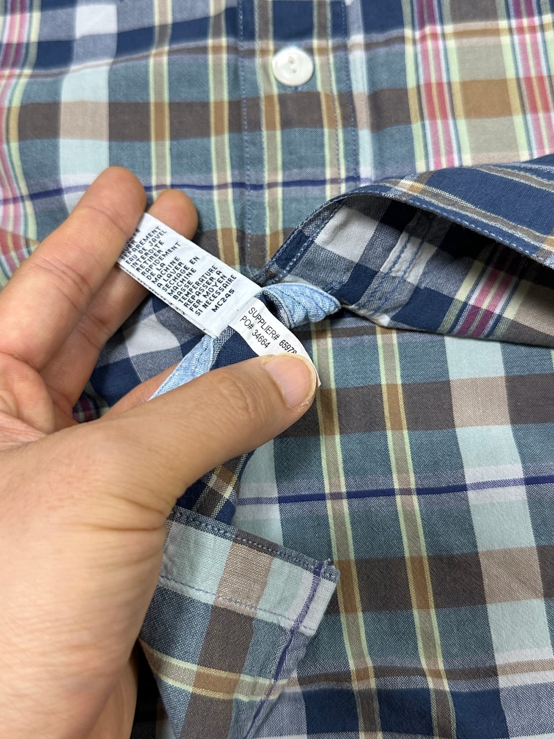 폴로 인디아 마드라스 워크셔츠 S 상품이미지6
