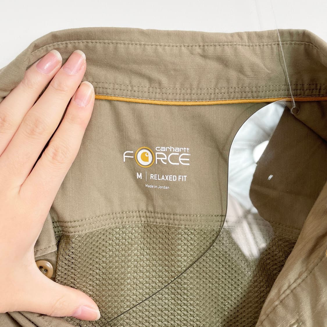 B1 칼하트 오리지널 코튼 베이지 셔츠 M사이즈 상품이미지5