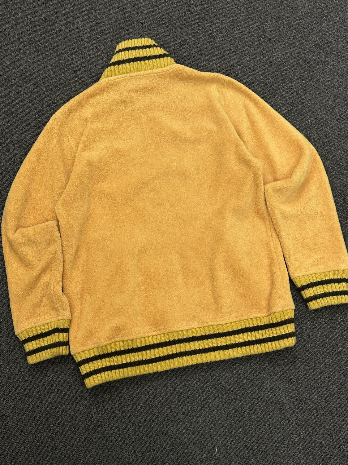 M)아메리칸 빈티지 옐로우 배색 플리스 집업 상품이미지7