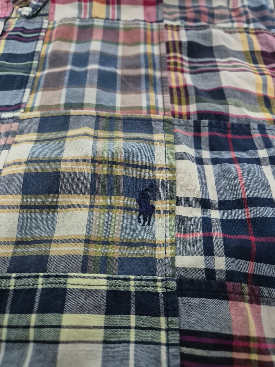90s 폴로 랄프로렌 패치워크 셔츠 (3XL) 상품이미지2