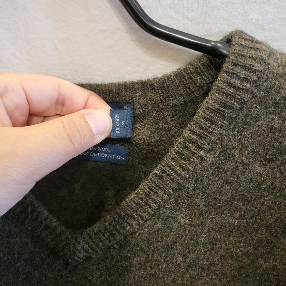 폴로 랄프로렌 램스울 브이넥 니트 상품이미지4