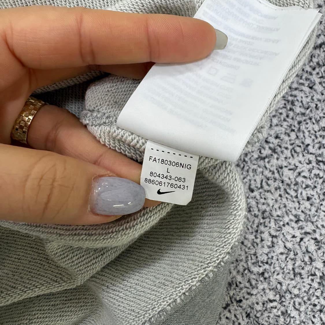 L 나이키 맨투맨 긴팔티 0316J 상품이미지6