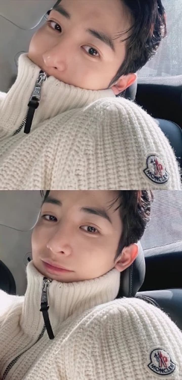 몽클레어 하프집업 니트L 상품이미지6