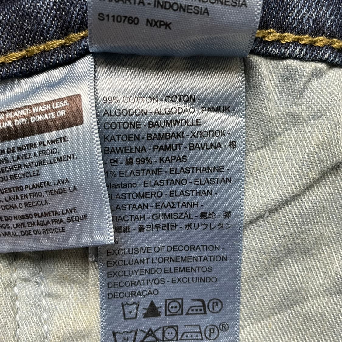 LEVI'S 리바이스510 빈티지 스키니핏 데님팬츠 상품이미지8