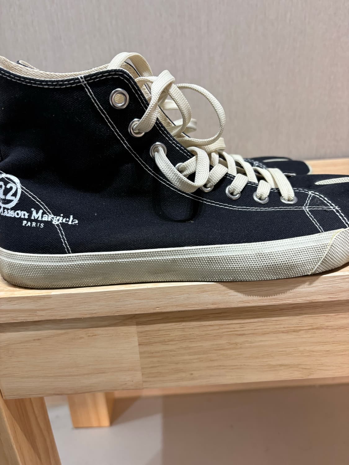 (풀박) 메종 마르지엘라 타비 하이탑 블랙 260팝니다. 상품이미지3