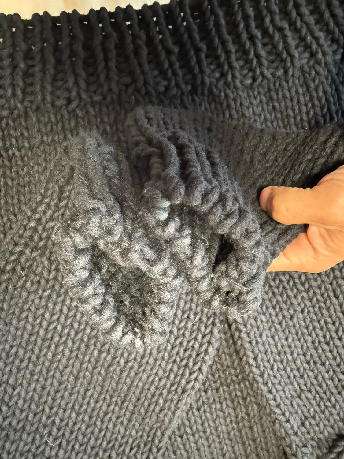 [3]비즈빔22AW Boatneck 보트넥 핸드 니트 상품이미지4