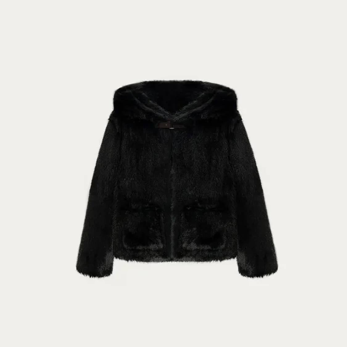 나비버스 Big Hoodie Fur Jacket 상품이미지1