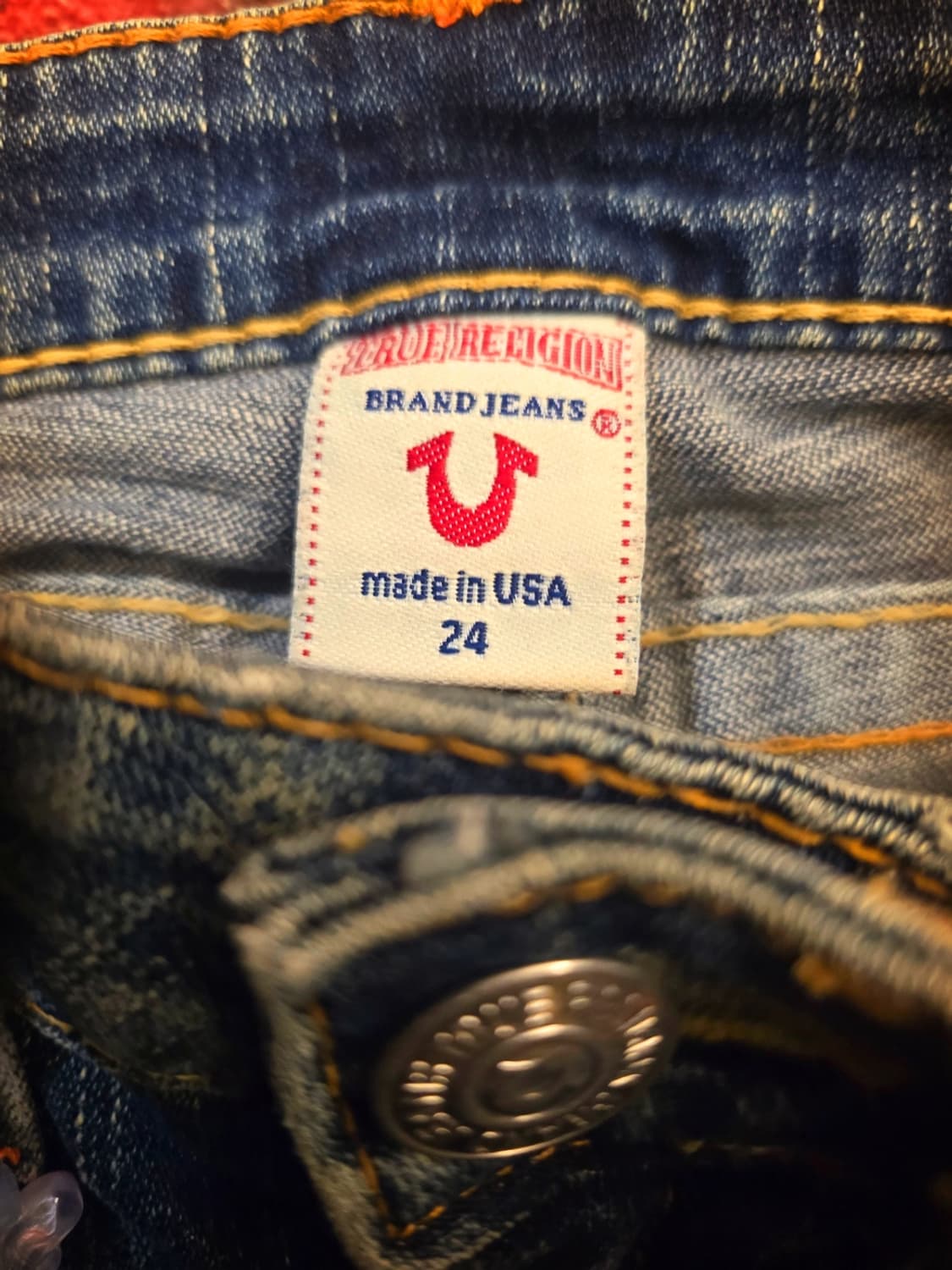 트루릴리전 레인보우 조이 부츠컷 데님 진 상품이미지3