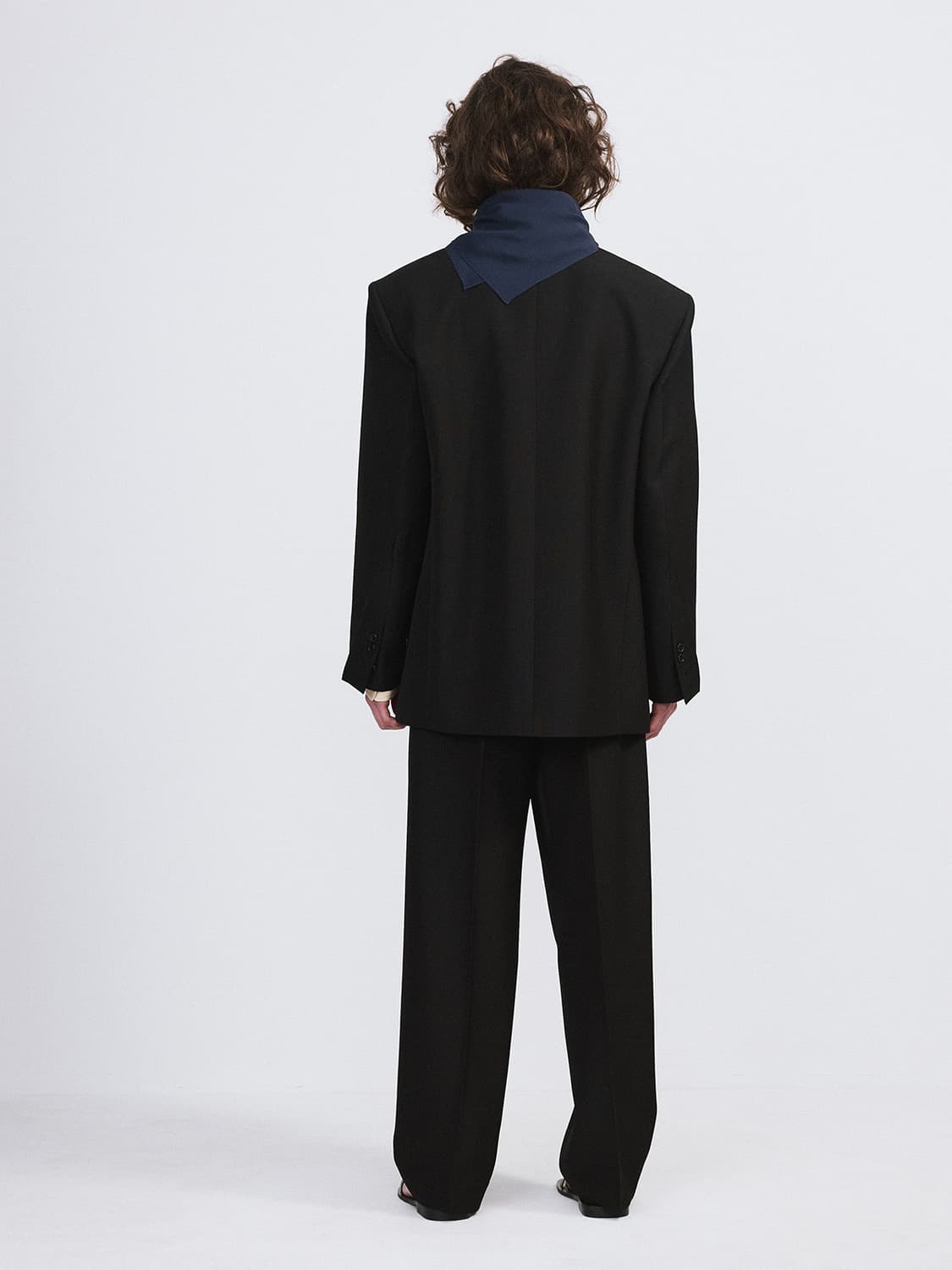 렉토 26SS 클래식 싱글 수트 자켓 블랙 상품이미지4