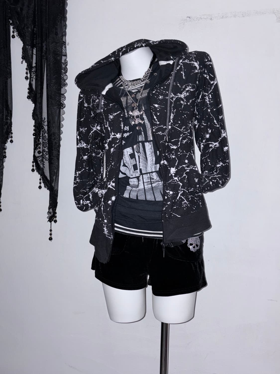 스트릿 후드집업 후집 y2k 00s 힙합 상품이미지5