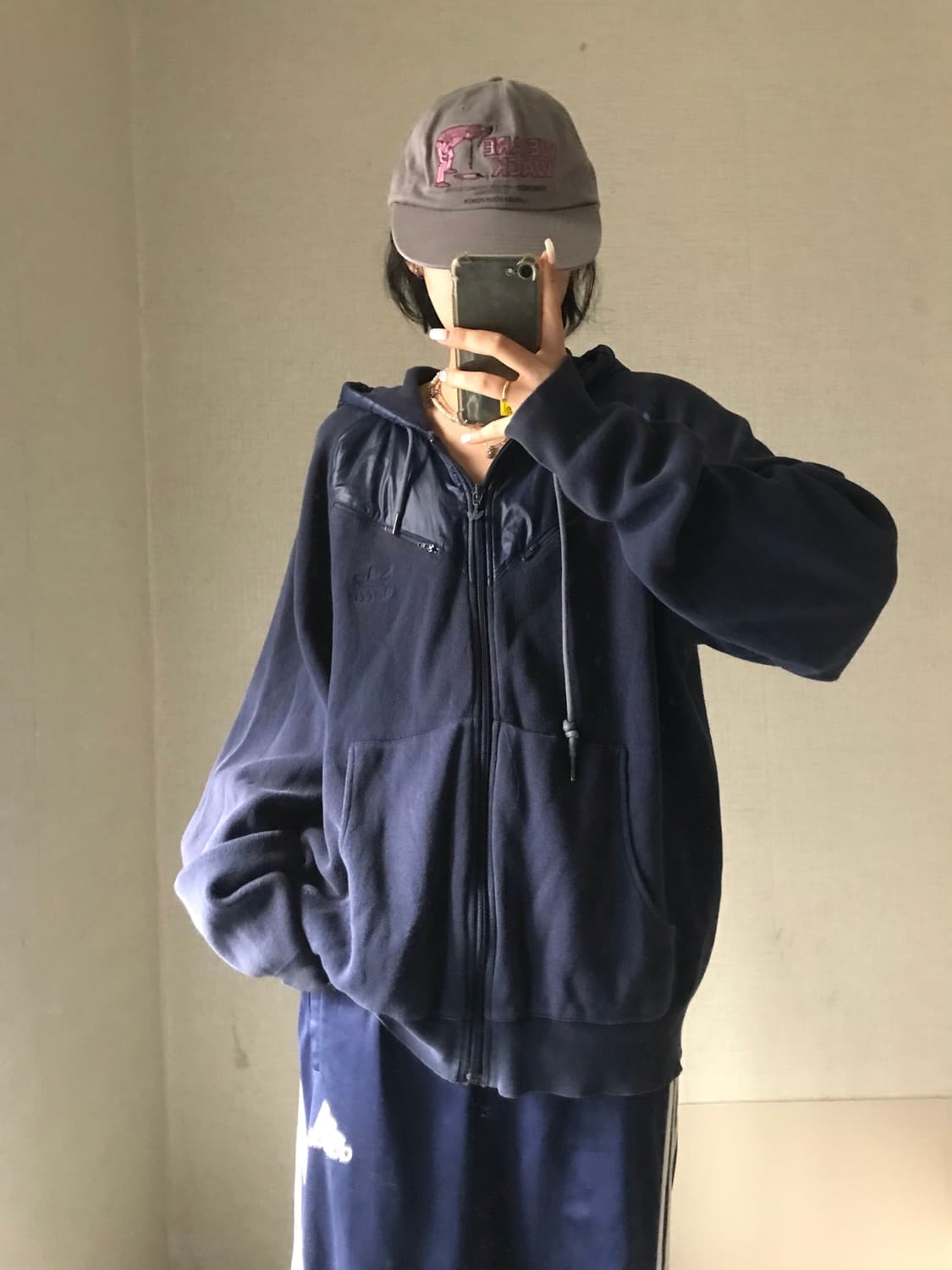 아디다스 네이비 니트집업 상품이미지4