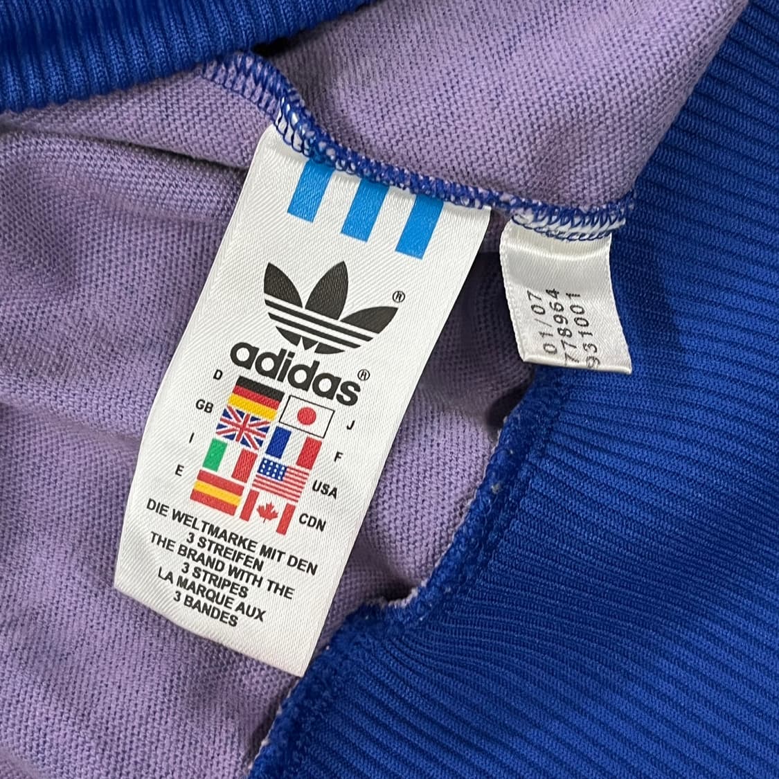 아디다스 도미니카 화이트 레드 블루 져지 트랙탑 105 상품이미지6