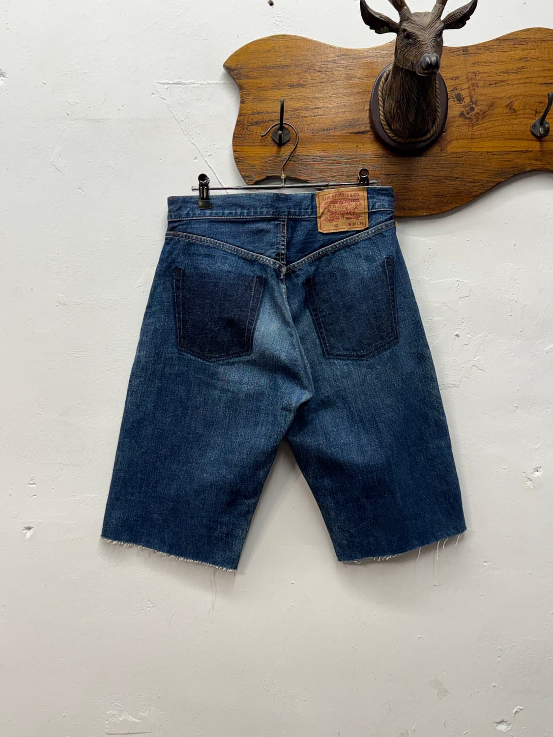 90s Japan Levi's 502 Selvedge Denim Shor 상품이미지1