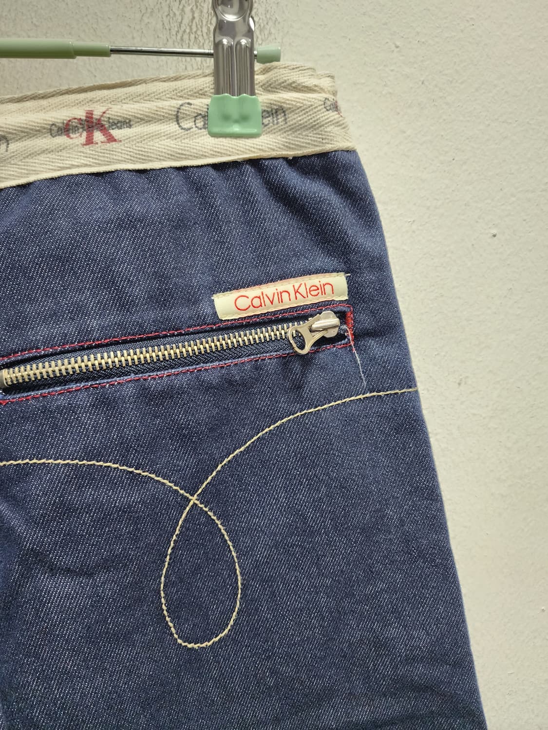 캘빈클라인 90s y2k 로프디테일 생지 데님 상품이미지5