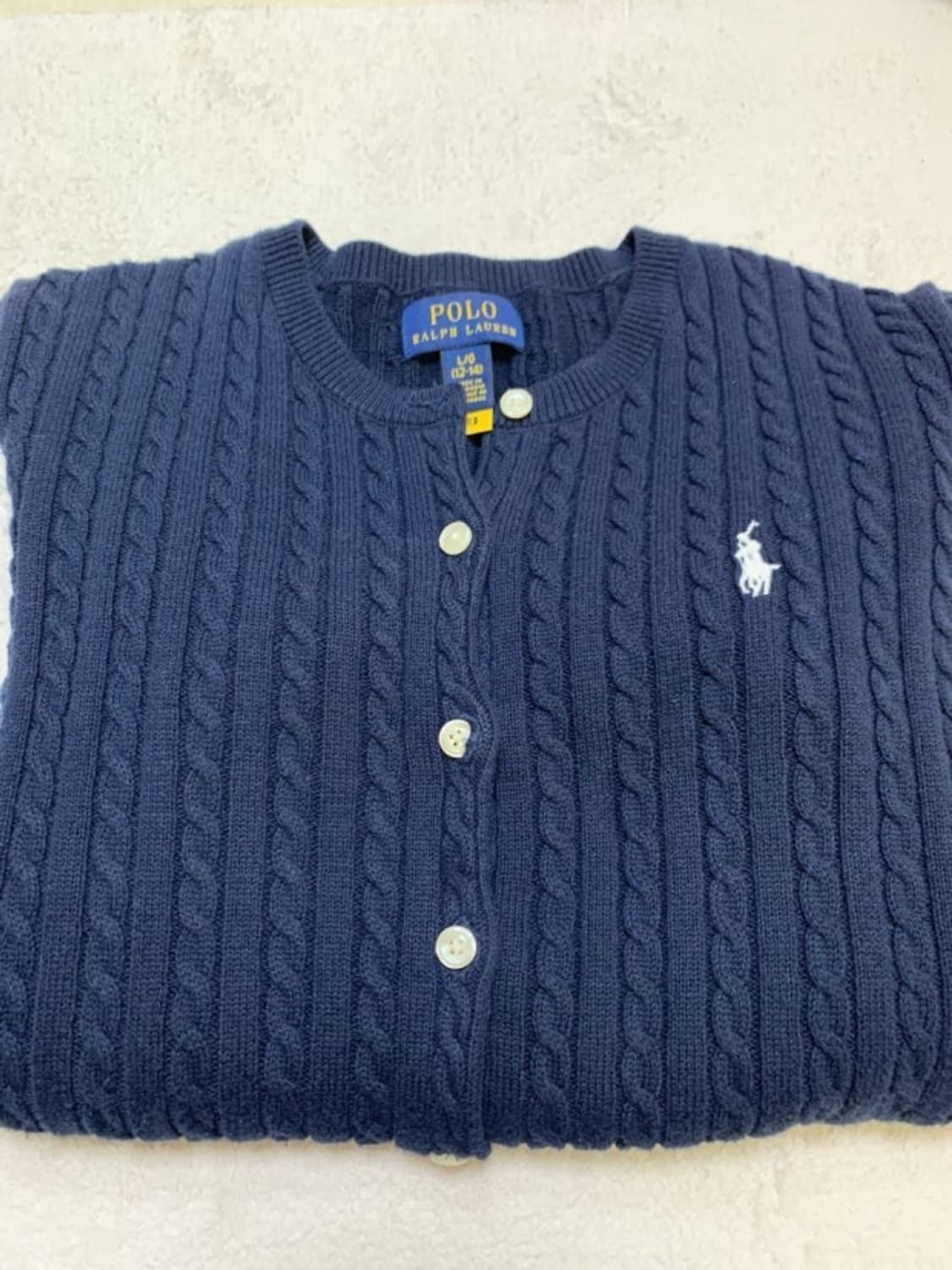 폴로 가디건 네이비 상품이미지1