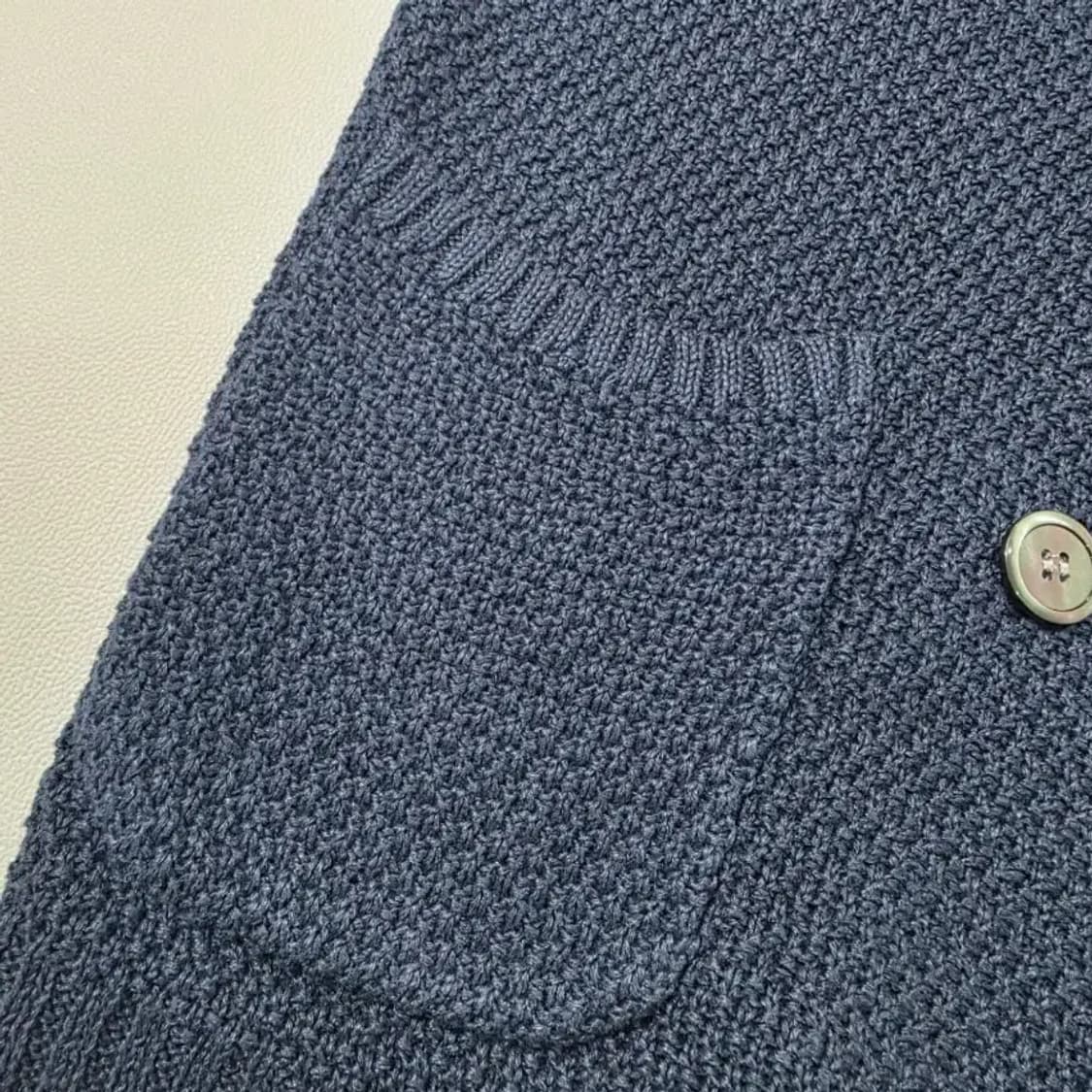 띠어리 더블 버튼 니트 자켓 네이비 36 상품이미지5